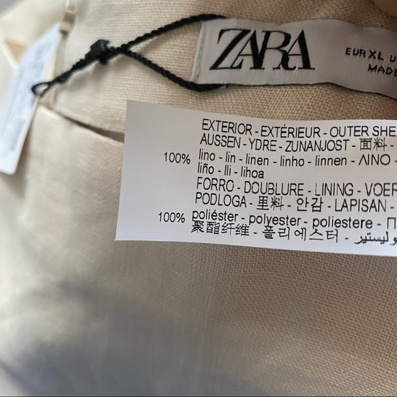 Zara Cut Out Linen Midi Skirt - Picture 13 of 13